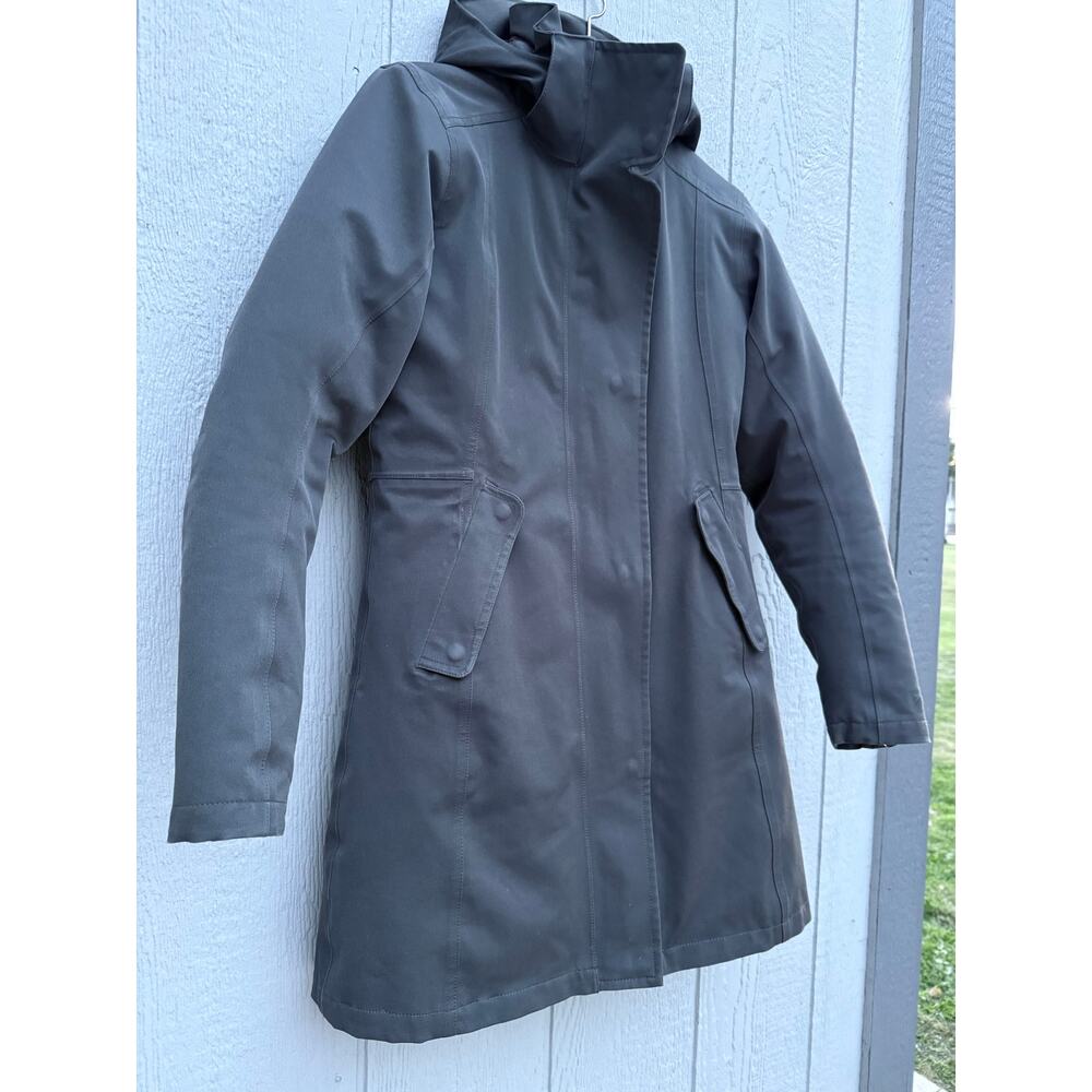 PATAGONIA Tres 3 in 1 waterproof gray burgundy goose down parka coat jacket XS - Picture 3 of 15